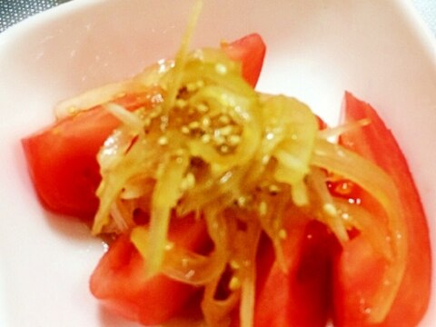 簡単トマトの中華風サラダ